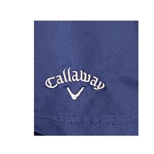 Callaway Opti-Dri Navy Blue Short Sleeve Golf‎ Polo Shirt Men's XL Moisture Wick